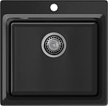 GRANFEST Мойка композит LEVEL, GF-LV-510, чаша 510*500, черный